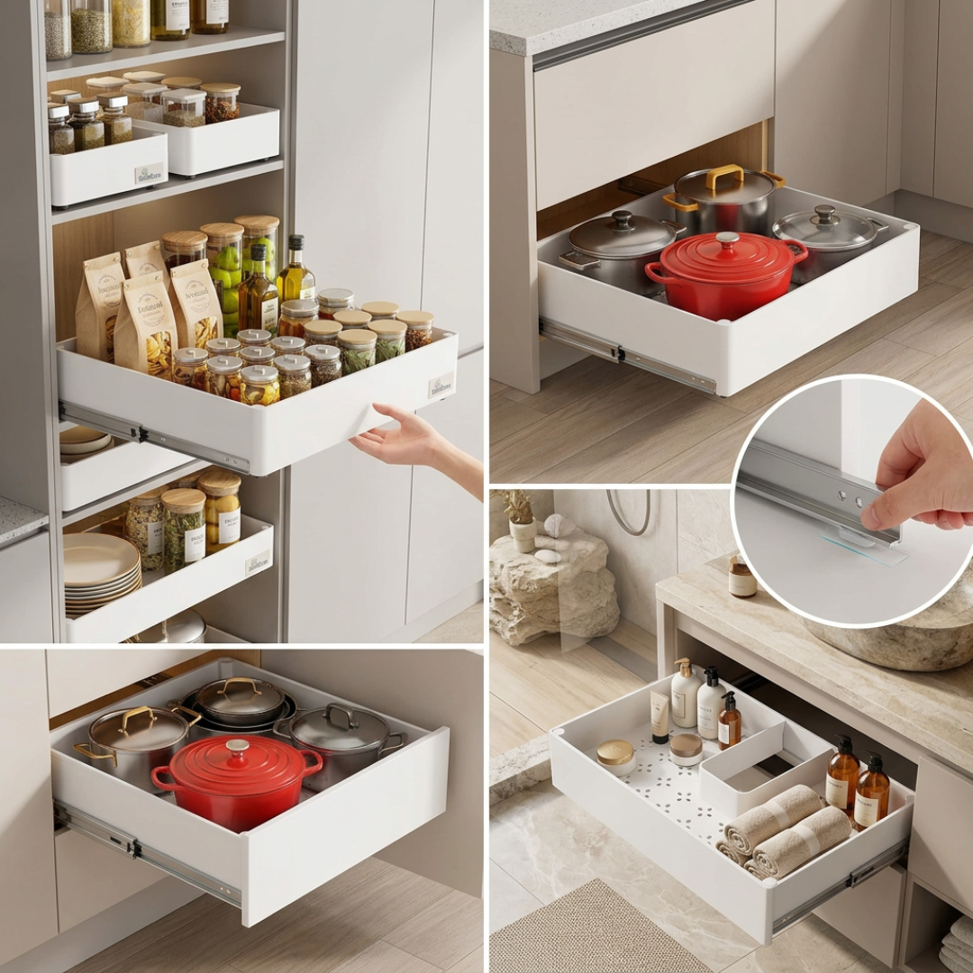Last Day 50% OFF | SlideEase™ Extendable Kitchen Drawer – Elmora & Co.
