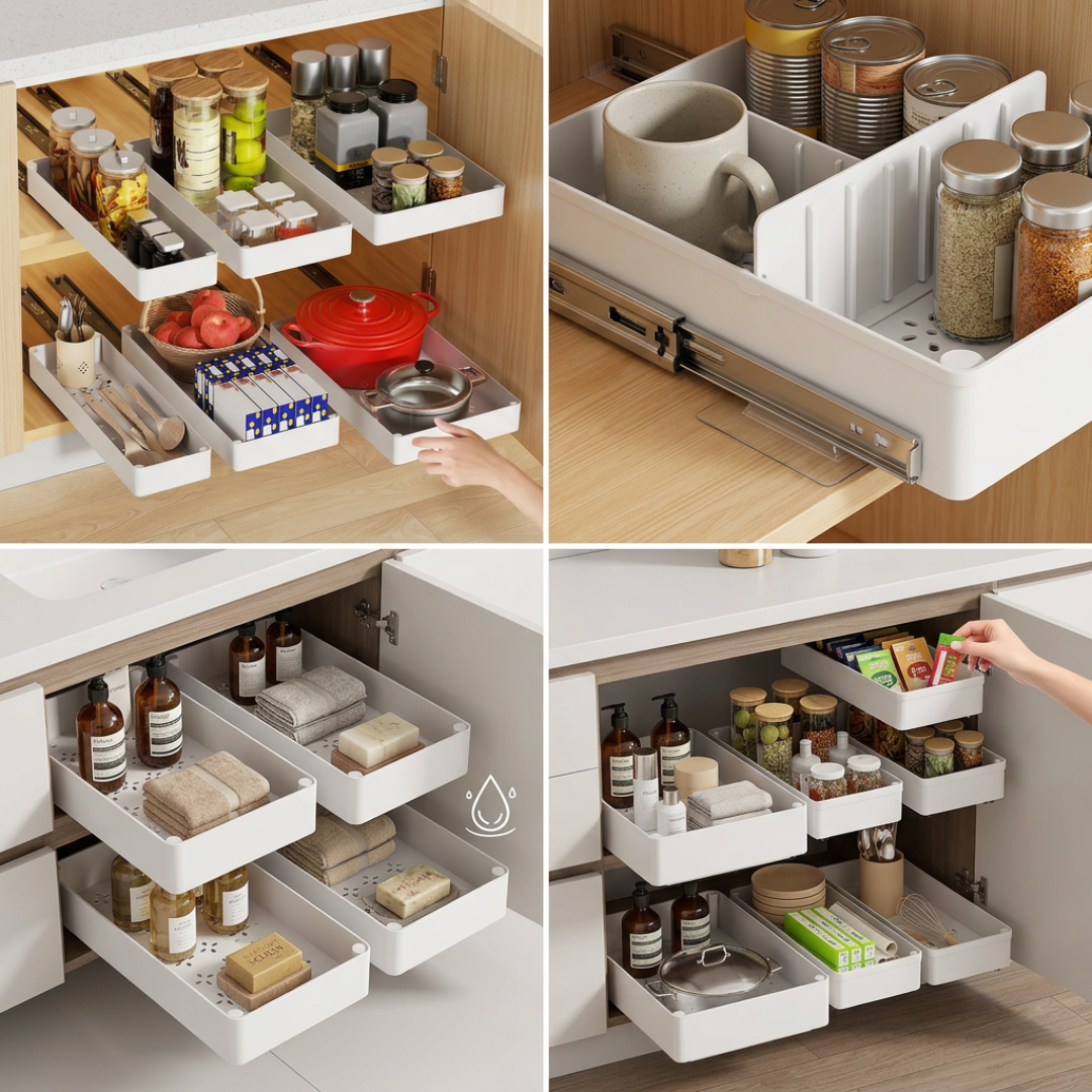 Last Day 50% OFF | SlideEase™ Extendable Kitchen Drawer – Elmora & Co.